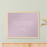 Skapa egen offert poster<br><div class="desc">Skapa din egen anpassningsbar-offert poster väggkonst. Funktioner för minimalistisk skrivmaskin-typografi.</div>