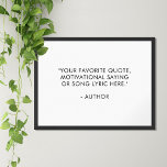 Skapa egen offert poster<br><div class="desc">Skapa din egen anpassningsbar-offert poster väggkonst. Innehåller din favoritcitat eller personlig i modern minimalistisk typografi.</div>