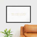 Skapa egen offert poster<br><div class="desc">Skapa din egen anpassningsbar-offert poster väggkonst. Med minimalistisk typografi i guld färg på vit bakgrund.</div>