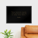 Skapa egen offert poster<br><div class="desc">Skapa din egen anpassningsbar-offert poster väggkonst. Med minimalistisk skrivmaskin-typografi i guld färg på svart bakgrund.</div>