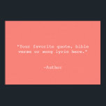 Skapa egen offert poster<br><div class="desc">Skapa din egen anpassningsbar-offert poster väggkonst. Funktioner för minimalistisk skrivmaskin-typografi.</div>