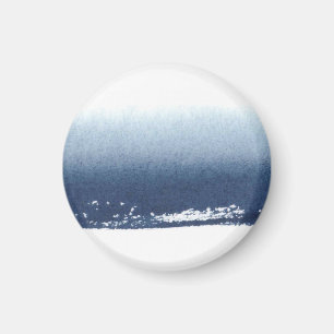 Skapa egen personlig gåva - Akvarell Navy Blue Magnet