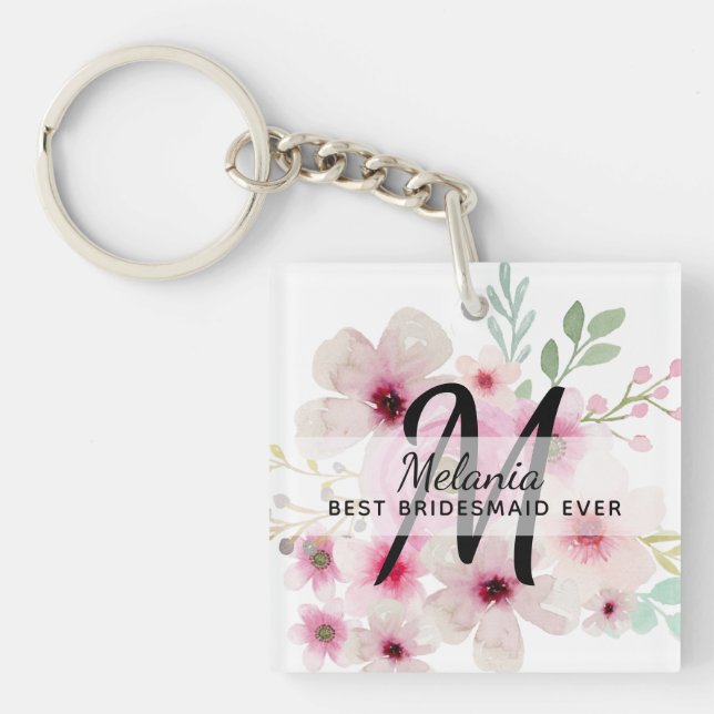 Skapa egen ROSA  BLOMMIGT BOHO BridalParty Gift (Framsidan)