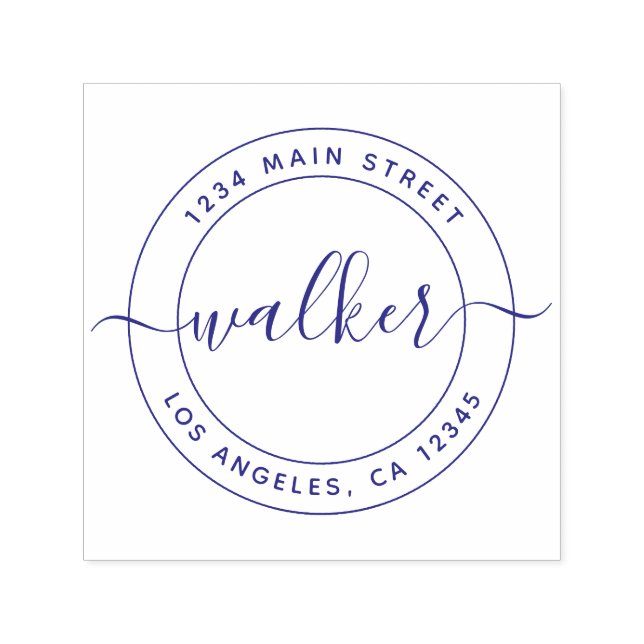 Skapa egen rund Returadress-självtryckande S Självfärgande Stämpel (Design)