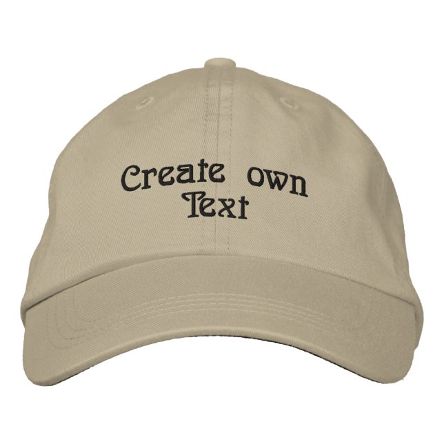 Skapa egen text Tryckt Cool-Cap Khaki Färg Män  Broderad Keps (Framsida)