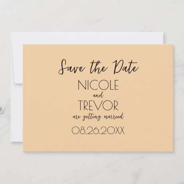 Skapa egen - vanlig minimalistisk spara datumet (Framsida)