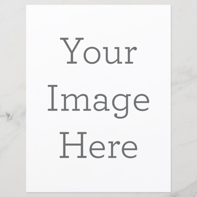 21,6 x 27,9 cm Platt pappersark (Framsida)