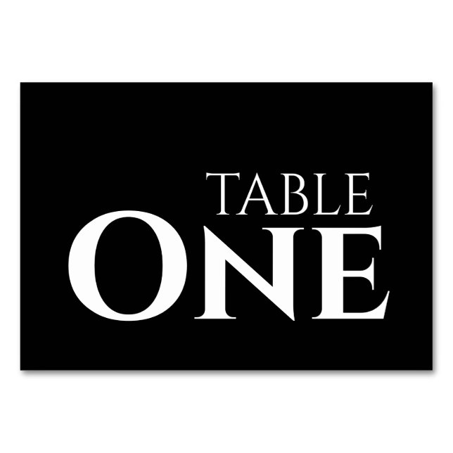 Skapa eget - Anpassningsbarnas nummer Bordsnummer (Framsidan)