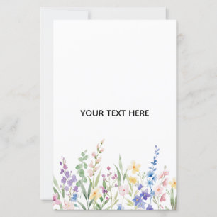 Skapa Eget Blommigt Pappersark