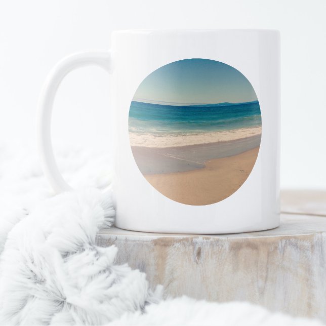 Skapa eget cirkelfoto kaffemugg (Create Your Own Circle Photo Coffee Mug)