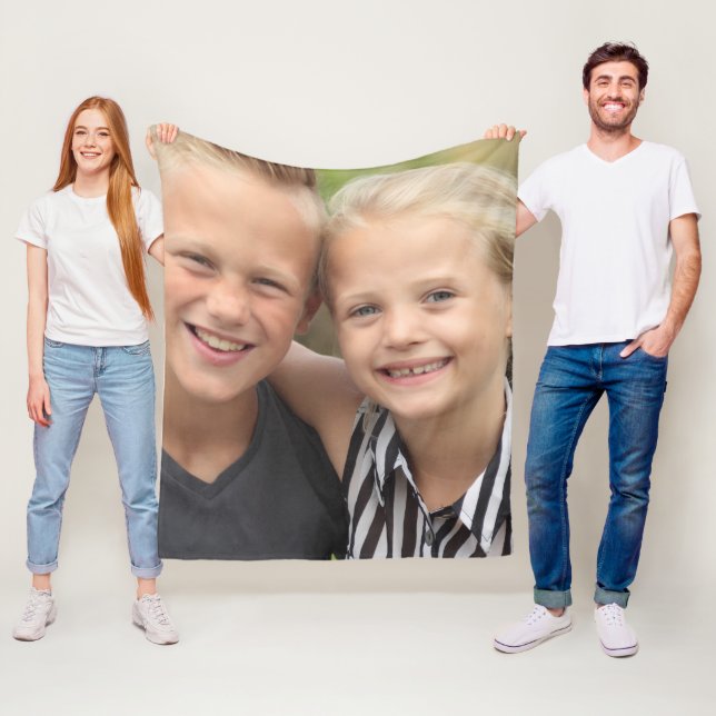 Skapa eget foto fleecefilt (På plats)