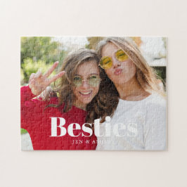 Skapa eget foto för BFF-Personligen "Besties" Pussel