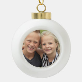 Skapa eget foto julgranskula keramik