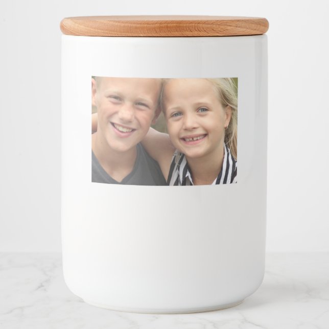 Skapa eget foto mat etiketter (Framsida)