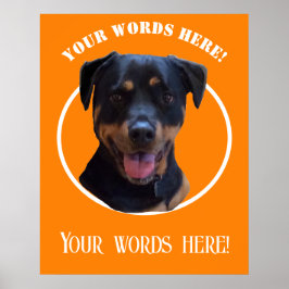 Skapa eget foto och egen text poster