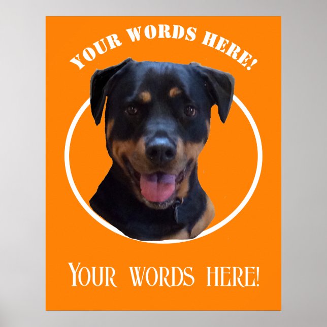 Skapa eget foto och egen text poster (Framsidan)