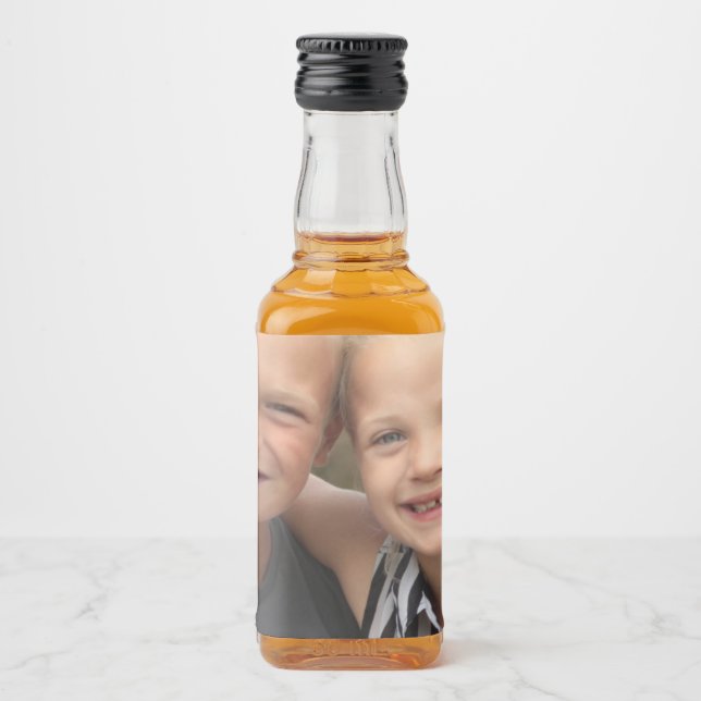 Skapa eget foto spritflaskor etikett (Framsida)