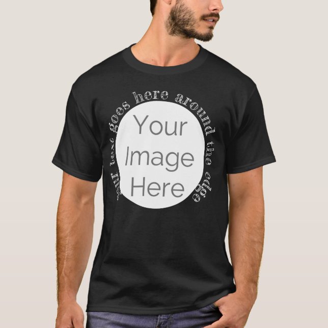 Skapa eget foto TShirt, Anpassningsbar-bild och te T Shirt (Framsida)