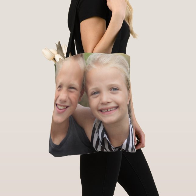 Skapa eget foto tygkasse (Närbild)