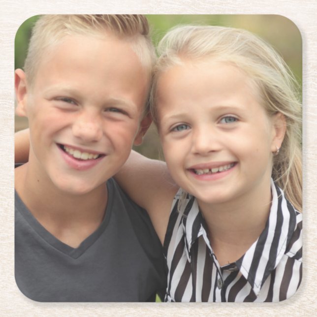 Skapa eget foto underlägg papper kvadrat (Framsidan)