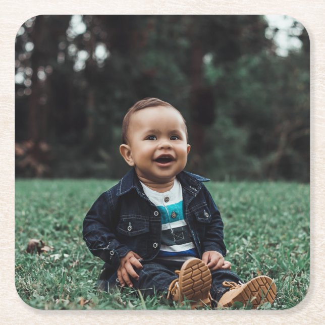 Skapa eget foto underlägg papper kvadrat (Framsidan)