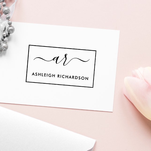 Skapa eget Initialer och eget namn för skript Stämpel (Skapare uppladdad)