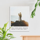 Skapa eget offertfoto canvastryck<br><div class="desc">Skapa egen anpassningsbar-offertväggskonst på arbetsytan. Har minimalistisk skrivmaskinstypografi och personlig.</div>