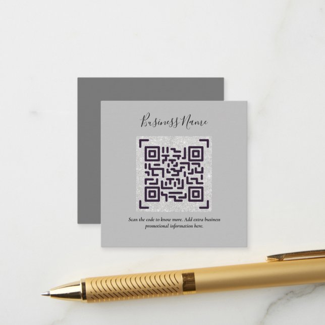Skapa eget QR-Affärskort - Mängder av Färg Tilläggskort (Fram/Back In Situ)