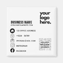 Skapa eget QR-kod Business Logotyp Social Media ID