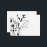 Skapa egna - 3 B&W-jodblommor Rådkort<br><div class="desc">Skapa din egen - 3 B&W-blommor Besök vår butik för mer samordning av bröllop och speciella händelseleveranser,  dekorering och fördelar!</div>