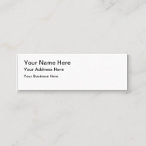 Skapa egna Affärskort för miniprojektionsyta Mini Visitkort