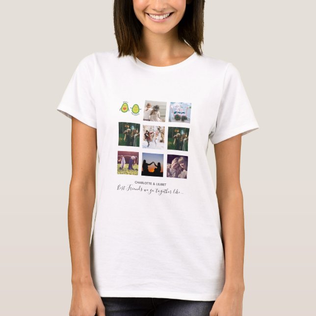 Skapa egna BFF-foto-presentationer - Vegan Avocado T Shirt (Framsida)