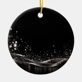 Skapa egna - menyfliksområdet Anpassade Glitter Julgransprydnad Keramik