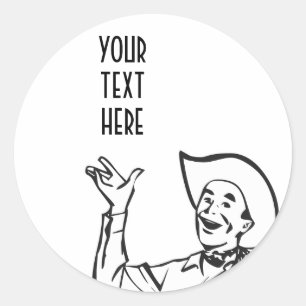SKAPA EGNA RETRO COWBOY-GIFTSKOR RUNT KLISTERMÄRKE