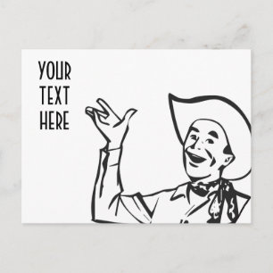 SKAPA EGNA RETRO COWBOY-GIFTSKOR VYKORT