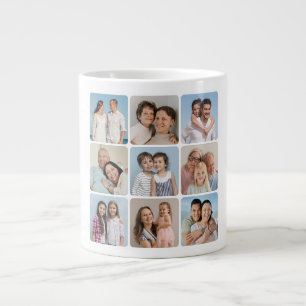 Skapa egna runda hörn 9 fotokollage jumbo mugg