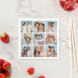 Skapa egna runda hörn 9 fotokollage pappersservett
