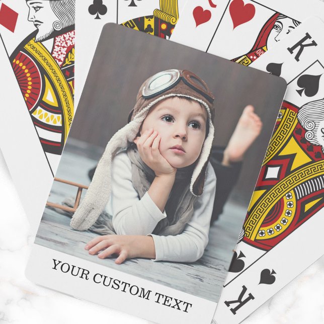 Skapa egna uppspelningskort för fototext casinokort (Skapare uppladdad)