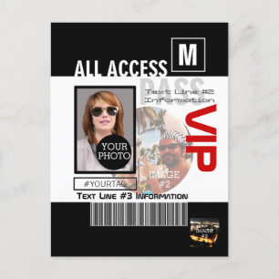 Skapa egna VIP Pass 8-vägar för att anpassa dig! Vykort
