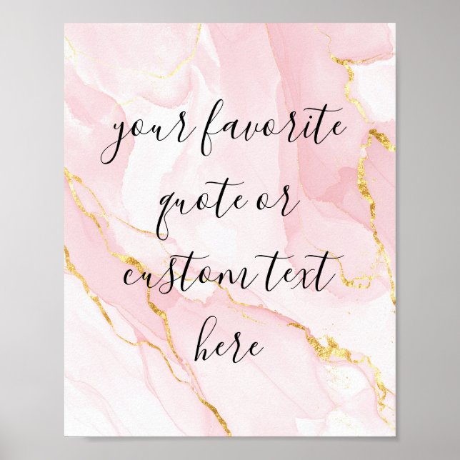 Skapa Elegantens egen Anpassningsbar-skriptcitatte Poster (Framsidan)