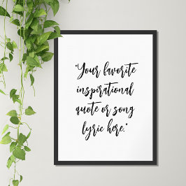 Skapa Elegantens egen kalligrafcitat Poster