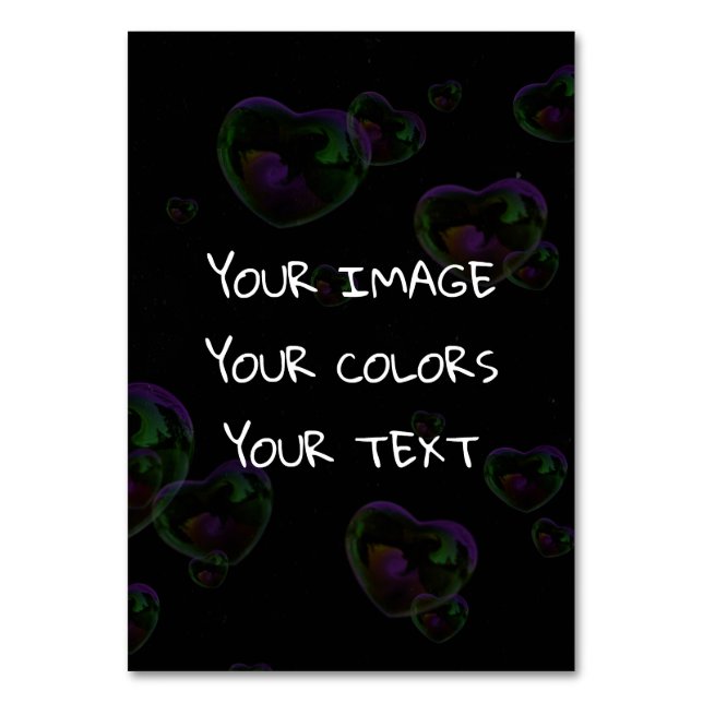 Skapa en Anpassningsbar Bordsnummer (Framsidan)