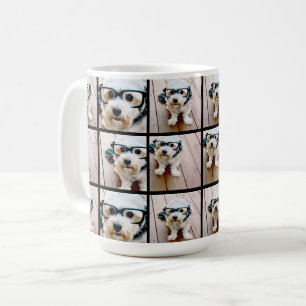 Skapa en Anpassningsbar Fotosamling med 4 foton Kaffemugg