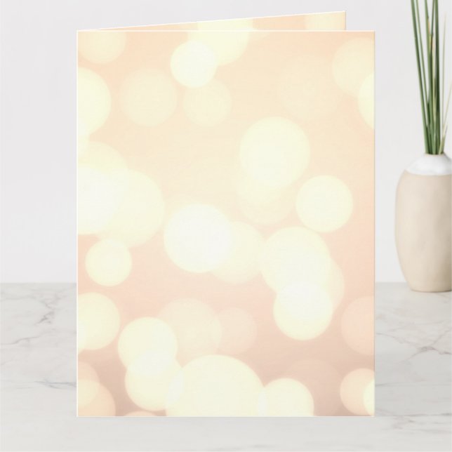 Skapa en Anpassningsbar Golden Bokeh Kort (Framsida)