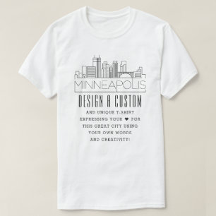 Skapa en Anpassningsbar Minneapolis, Minnesota Th T Shirt