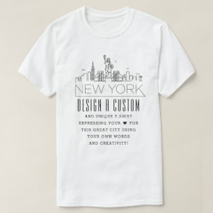 Skapa en Anpassningsbar New York, New York Thmet T Shirt