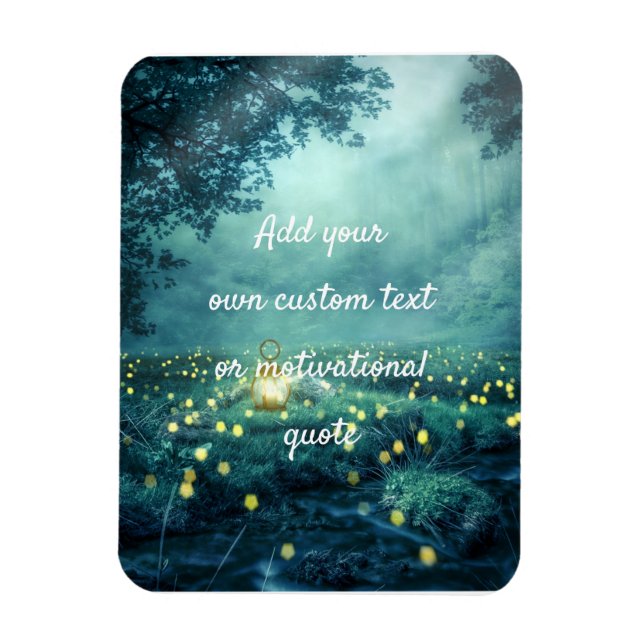 Skapa en Anpassningsbar offert - Glowworm Forest Magnet (Vertikal)