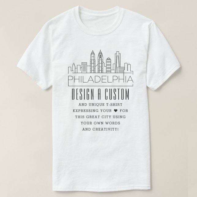 Skapa en Anpassningsbar Philadelphia, Pennsylvania T Shirt (Design framsida)