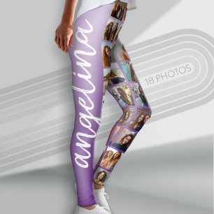 Skapa en Anpassningsbar Photo Collage 18 Photos li Leggings