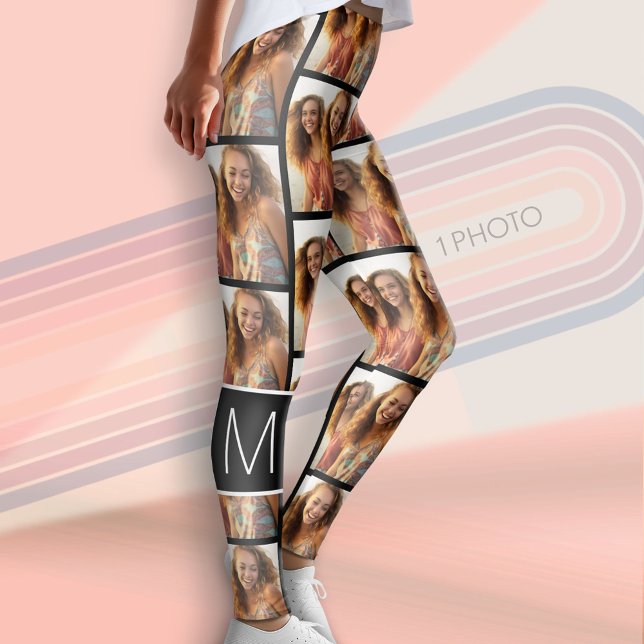 Skapa en Anpassningsbar Photo Collage - 1 Photo Mo Leggings (Custom Leggings with 1 Photo)